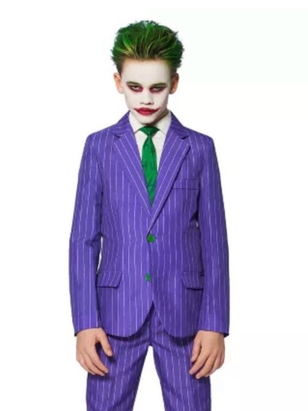 SPIRIT Boys Joker Halloween costume blazer sz L